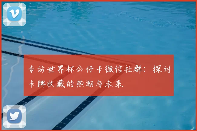 专访世界杯公仔卡微信社群:探讨卡牌收藏的热潮与未来