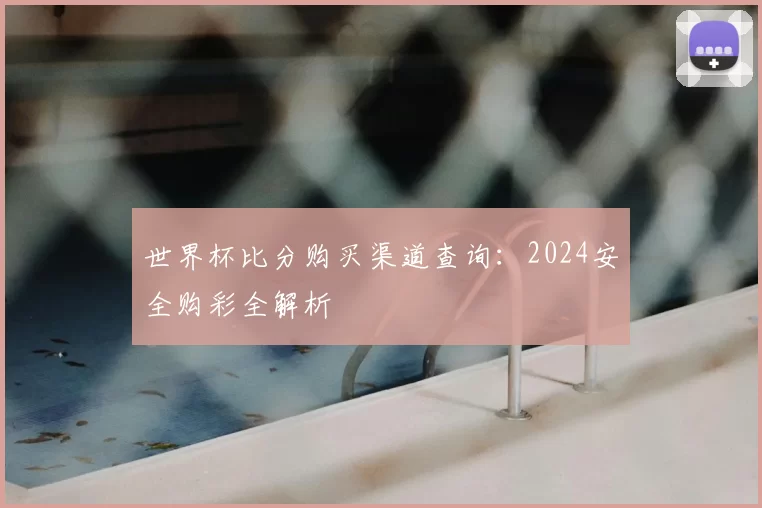 世界杯比分购买渠道查询：2024安全购彩全解析